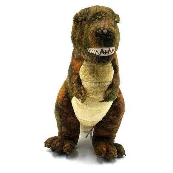 Douglas Dinosaur Plush Brown 10" Stuffed Animal Tyrannosaurus Rex #3782 READ - Picture 3 of 10